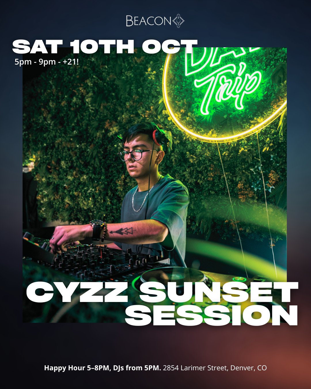 Cyzz Sunset Session flyer
