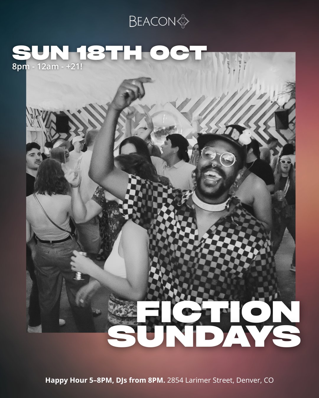 Fiction Sundays: Special Guest, Donny J, VVIL, Unmute flyer