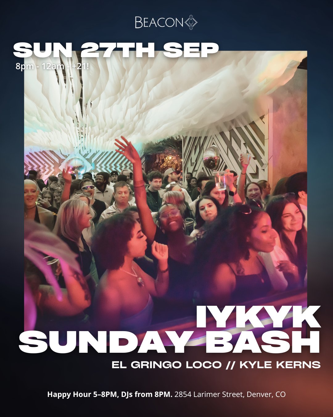 Iykyk Sunday Bash flyer