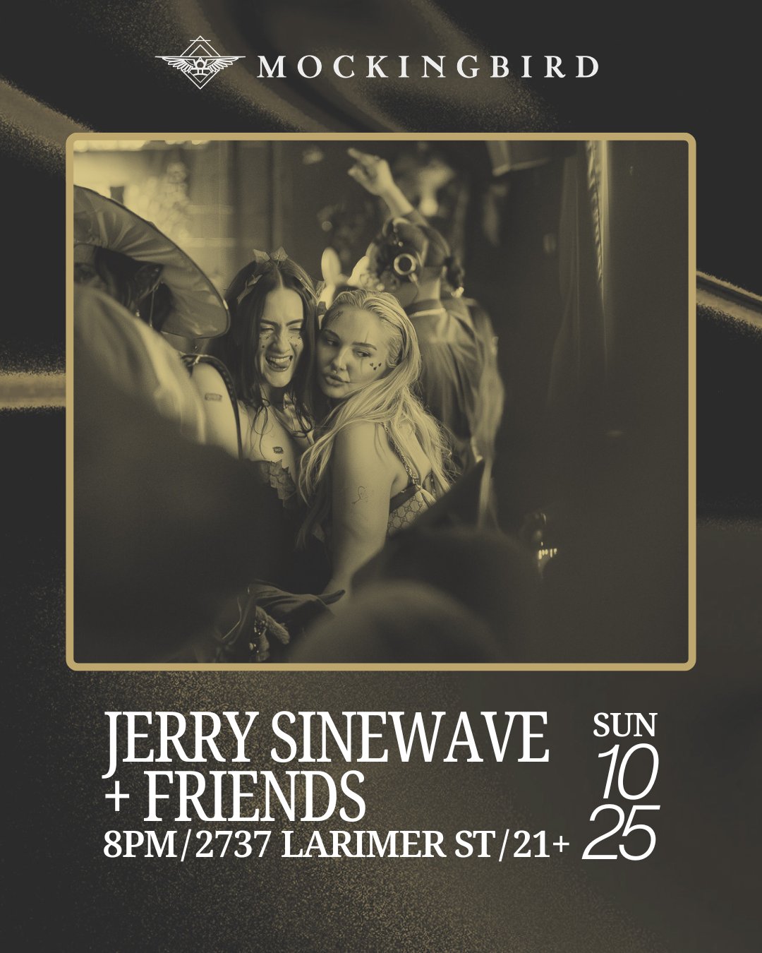 Jerry Sinewave + Friends flyer