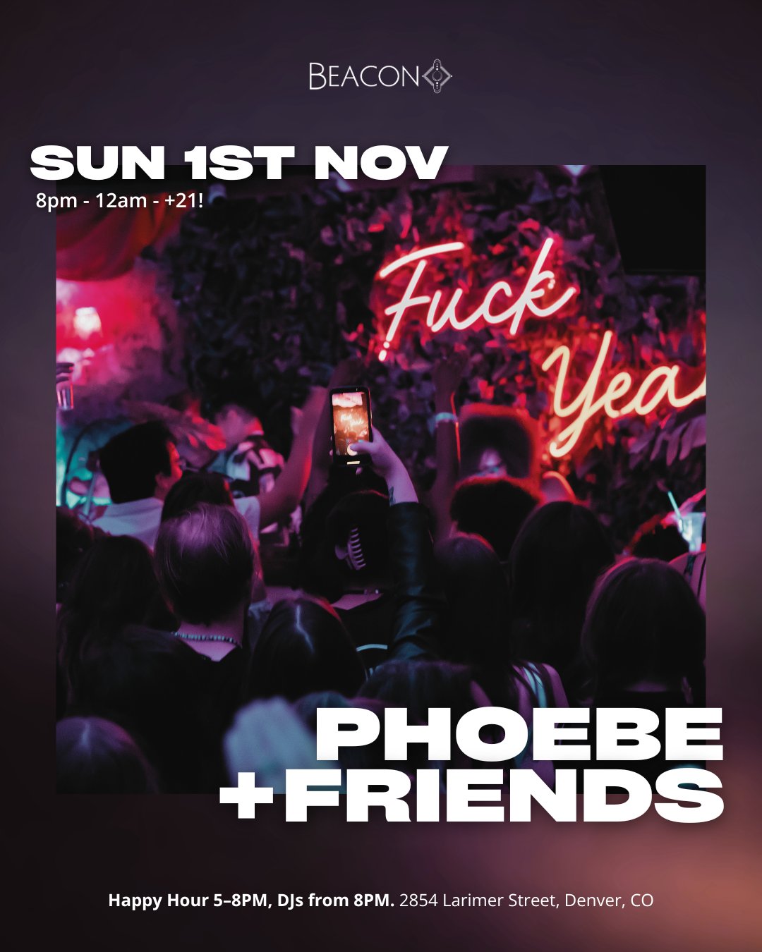 Phoebe + Friends flyer