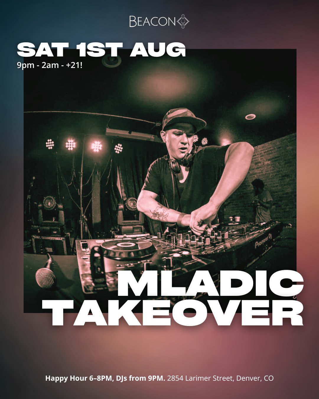 Mladic Takeover flyer