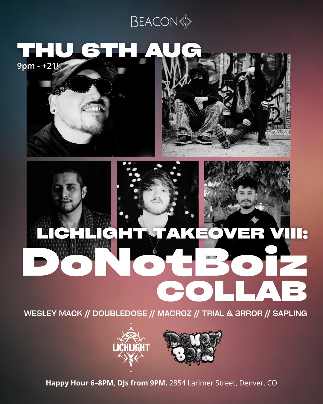 Lichlight Takeover VIII: Donut Boiz Collab flyer