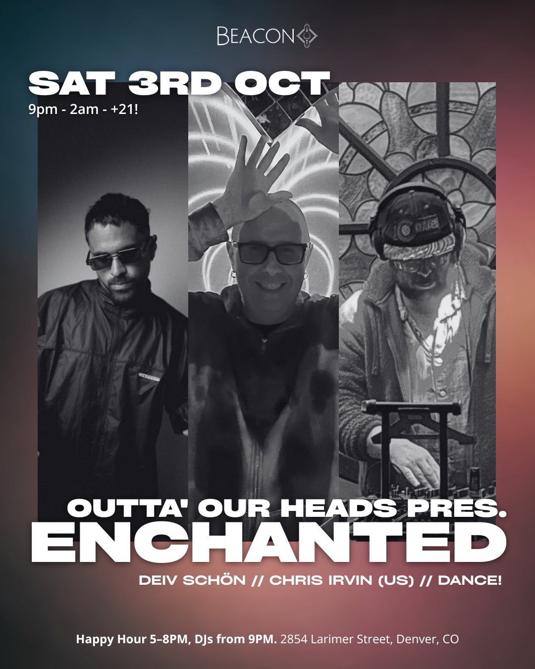 Enchanted: Outta' Our Heads presents flyer