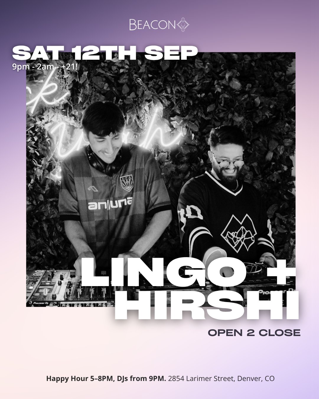Lingo + Hirshi (Open 2 Close) flyer
