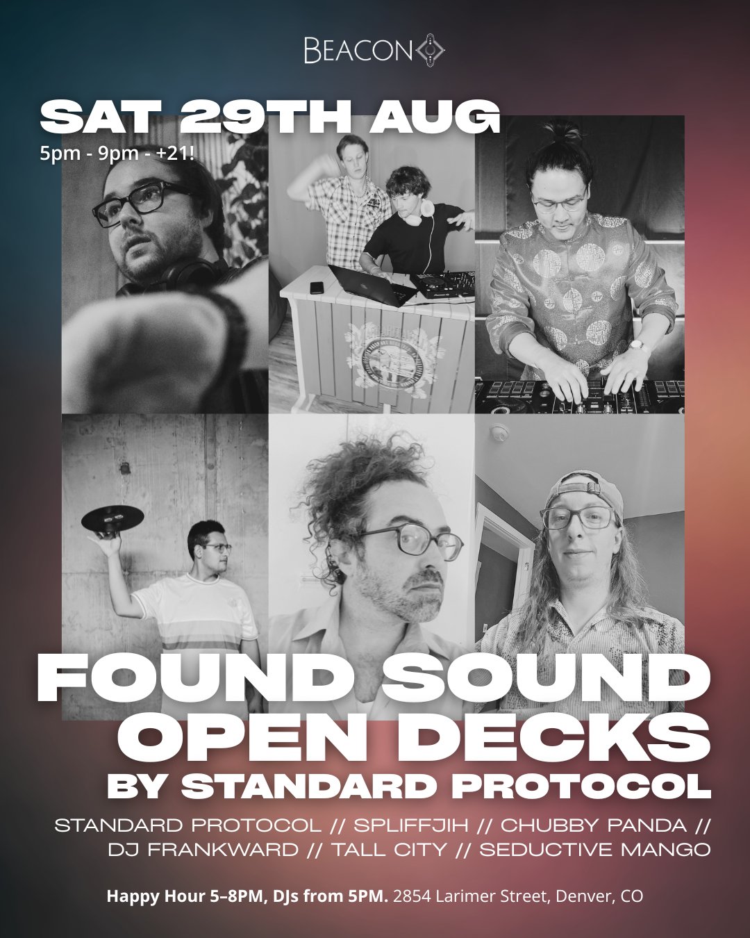 Found Sound- Open Decks at Beacon hosted by Standard Protocol flyer