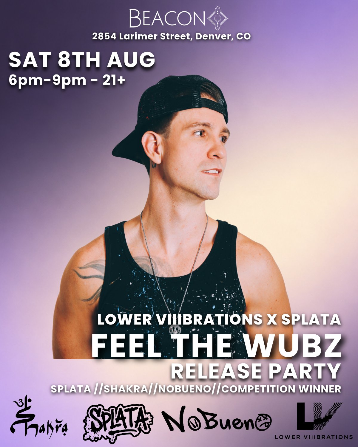 SPLATA : FEEL THE WUBZ RELEASE PARTY (LOWER VIIIBRATIONS) flyer